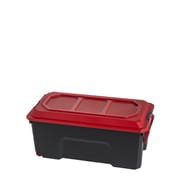 Malle de rangement locker 75l noir rouge