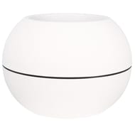 Boule plastique granit D40 H28 coloris blanc à rétention d'eau