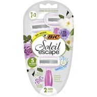 Bic rasoirs pour femme jetables soleil escape 5 lames ros & magnolia x2