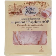 Reflet de France jambon au piment d'Espelette 3 tranches 180g
