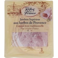 Reflet de France jambon supérieur aux herbes de Provence 3 tranches 180g