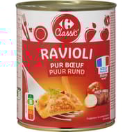 Carrefour classic' ravioli pur boeuf 800g
