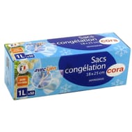 Cora sacs congélation petit modèle avec lien x50