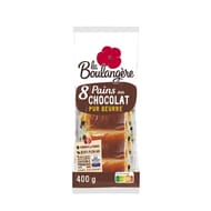 La Boulangère 8 pains au chocolat pur beurre 400g