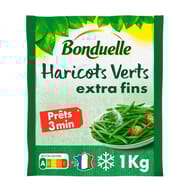 Bonduelle haricots verts extra fins précuit vapeur 1kg