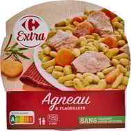 Carrefour extra agneau et flageolets 300g