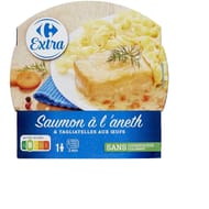 Carrefour extra plat cuisiné saumon tagliatelle 300g
