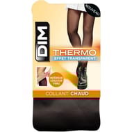 Collant thermo opaque 80D effet transparent DIM 0HZ NOIR T3-4