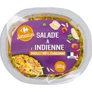Carrefour sensation salade à l'indienne poulet rôti, curcuma 300g