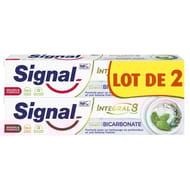 Signal Integral 8 dentifrice Nature Elements Bicarbonate fraîcheur & détox 2X75ml