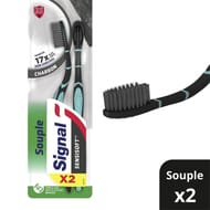 Signal brosse à dents sensisoft charbon souple x2