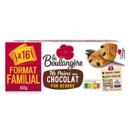 La Boulangère 16 pains au chocolat 800g