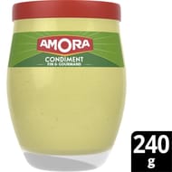 Amora moutarde condiment verre de table 240g