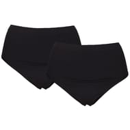 Lot de 2 culottes unies "sans coutures cotés" NOIR X2 T54\56