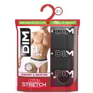 Lot de 3 slips homme ligne Coton Stretch Dim NOIR  - 0HZ T3