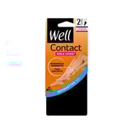 2 paires de socquettes voile lycra contact WELL NOIR TU