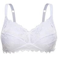 Soutien gorge sans armature dentellle ligne coton d'arum Sans Complexe 3-BLANC 100E
