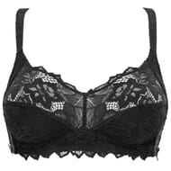 Soutien gorge sans armature dentellle ligne coton d'arum Sans Complexe 4-NOIR 100B