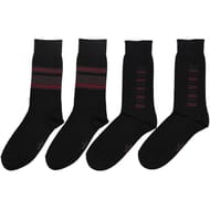 2 paires de mi chaussettes fantaisies homme NOIR 900A T39/42