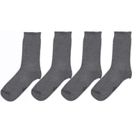 2 paires de mi chaussettes bord non comprimant GRIS T43/46