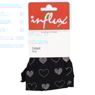 Collant fantaisie enfant noir coeurs Influx NOIR 12\14 ANS