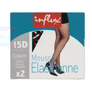 2 collants mousse élasthanne Influx NOIR T1