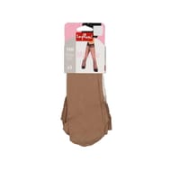 3 paires de mi-bas mousse 15D SABLE TU