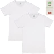 Lot de 2 tee-shirts manches courtes col rond homme BLANC/BLANC T8