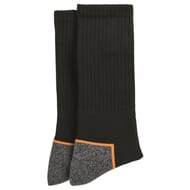 2 paires de mi chaussettes de travail homme Olympia NOIR/ORANGE DX2 T43\46