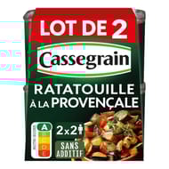 Cassegrain ratatouille cuisinée à la provençale à l'huile olive extra vierge 2% 760g