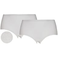 Lot de 2 culottes unies jacquards BLANC T58\60