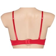 Soutien gorges ampliformes micro dentelle uni ligne Jorianne ROUGE 100C