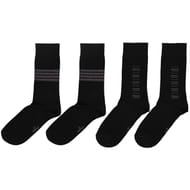2 paires de mi chaussettes homme NOIR 900A T43/46