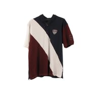 Polo manches courtes homme MARINE/ BLANC/ BORDEAUX S