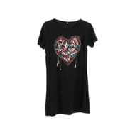 Liquette manches courtes NOIR COEUR T42/44