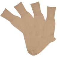 Lot de 2 paires de mi chaussettes non comprimantes coton bio homme BEIGE T43\46