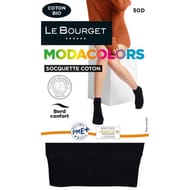 Socquettes coton bio Modacolors Le Bourget NOIR 500 TU