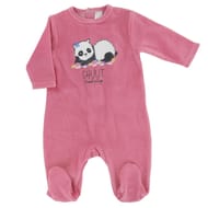 Dors bien velours fille ROSE 12 MOIS
