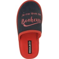 Mule fantaisie humoristique femme 36/41 MARINE ROSE BONHEUR 38