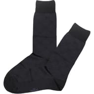 Paire de mi chaussettes fantaisies homme fil d'Ecosse NOIR T43\46