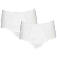 Lot de 2 slips taille haute ouvert homme Influx basic BLANC/BLANC T6