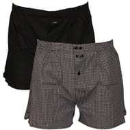 Lot de 2 caleçons fantaisie imprimé ceinture classique Influx IMP INCA/UNI NOIR T6