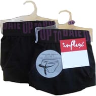 Lot de 2 slips grande taille Influx NOIR + NOIR T8