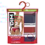Lot de 3 slips ligne Classic Colors homme Dim 08C BLEU/ROUGE LAVE/BLEU T5