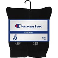 Lot de 6 paires de mi chaussettes sport Champion NOIR T35\38