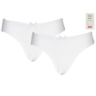 Lot de 2 culottes unies junior fille BLANC 16 ANS