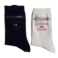 Mi chaussettes x1 message CREME 31\35