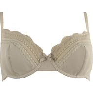 Soutien gorge armatures coton bio GRIS CLAIR 95D