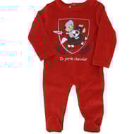 Dors bien velours garçon ROUGE 9 MOIS