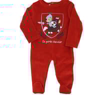 Dors bien velours garçon ROUGE 6 MOIS